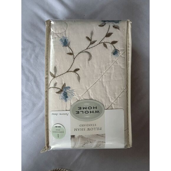 Whole Home Twin Size Quilt & One Sham Set in Pattern "Anna" NIB 100% Cotton - Picture 2 of 6